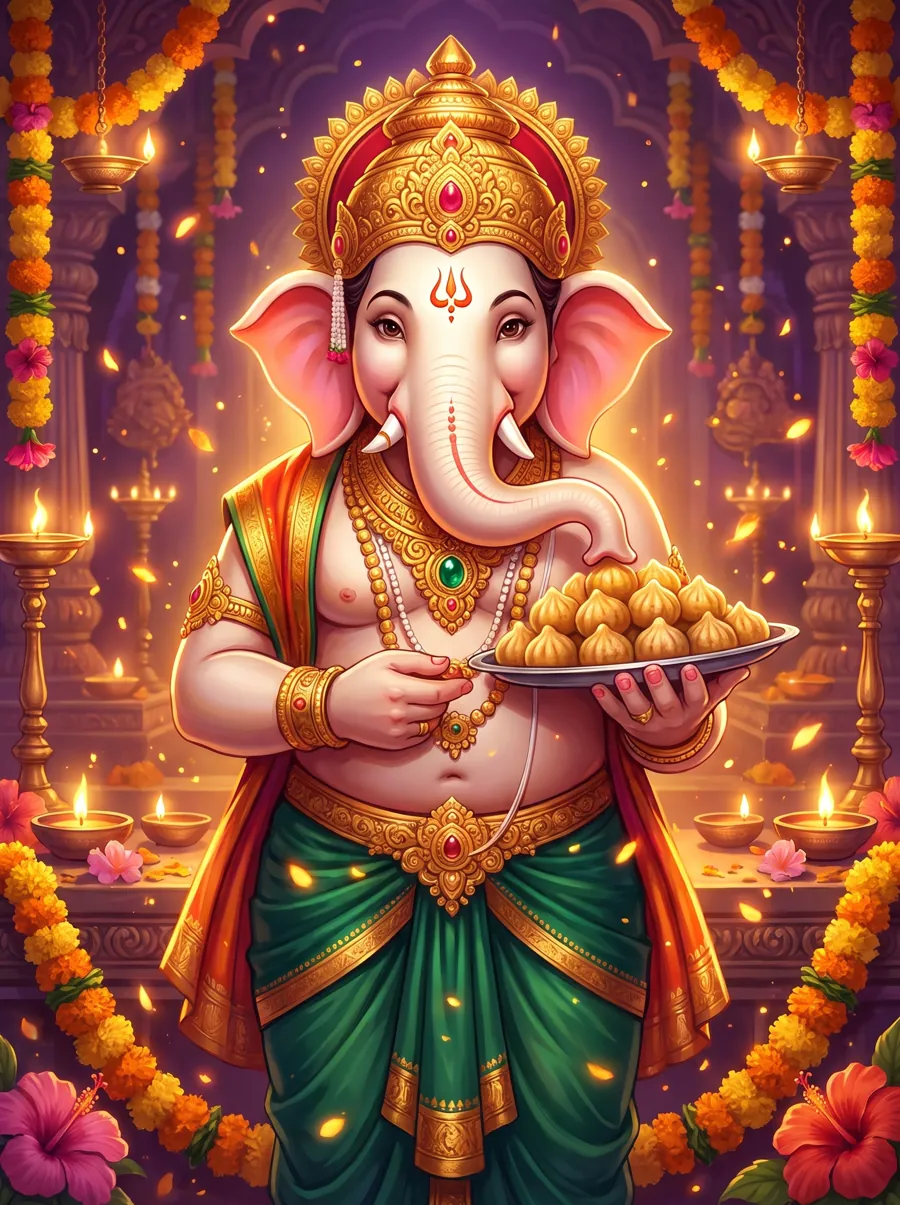 A plate of modaks for Ganesh Chaturthi